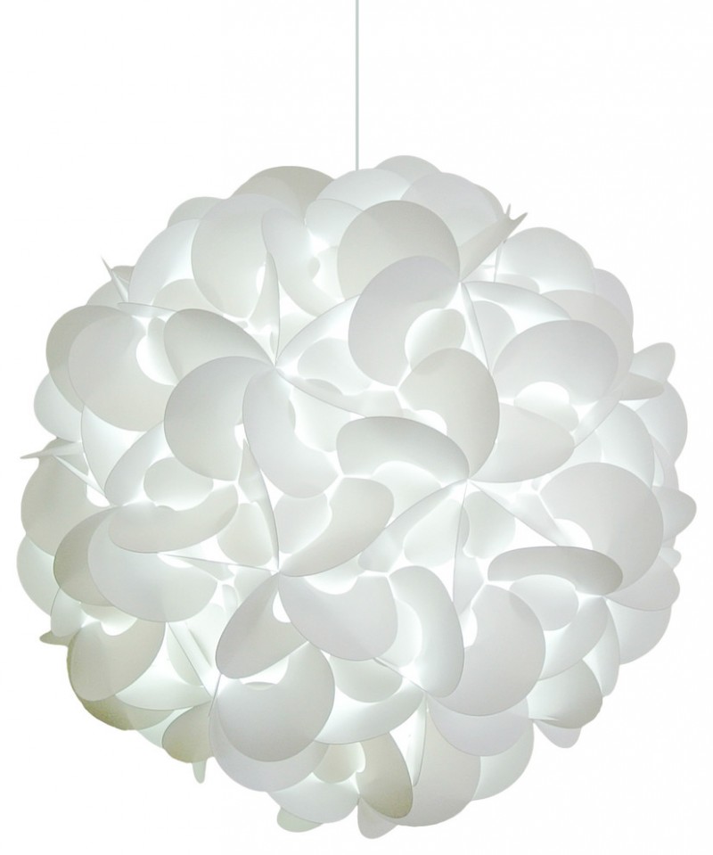 white mesmerizing resin lamp