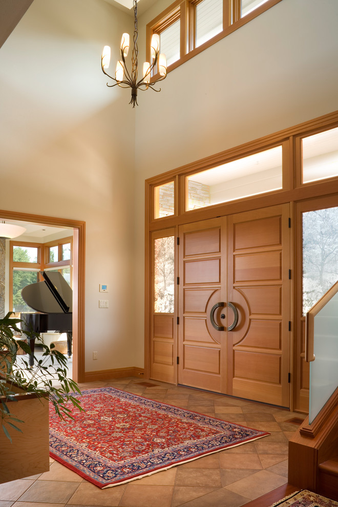 luxurious house door design carpet glass wood hanging chandelier piano plant wooden door luxury