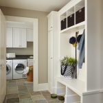 Nicely Designed Basement Floors Slate Floor Cabinet Traditional Laundry Room Lighting Washing Machine Basket