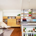 hanging shelves from ceiling cabinet hardwood floor lounger footrest bookshelves table pendant sink contemporary design