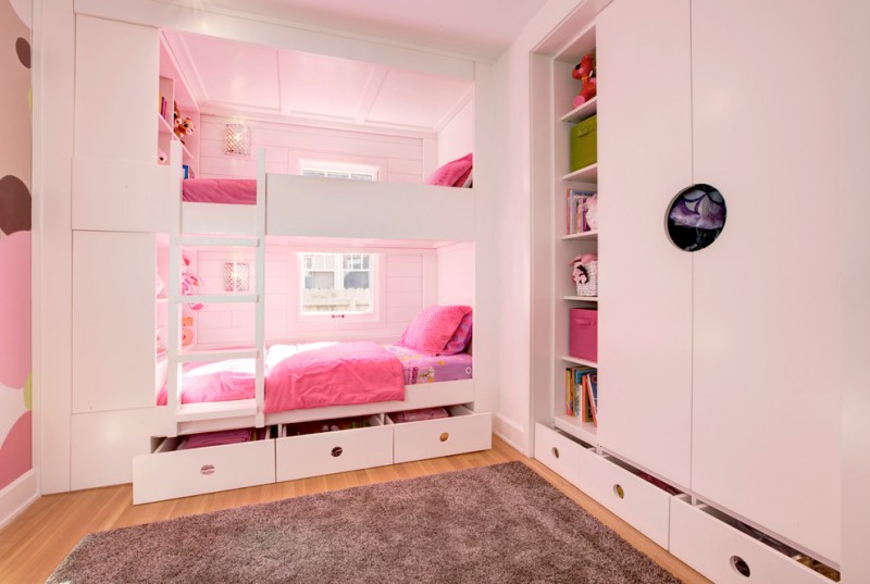 under the bed storage carpet drawers pillows ladder shelves window beautiful floor modern kids bedroom