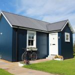 very small house plans blue walls small window white door cool roof bicycle traditional exterior