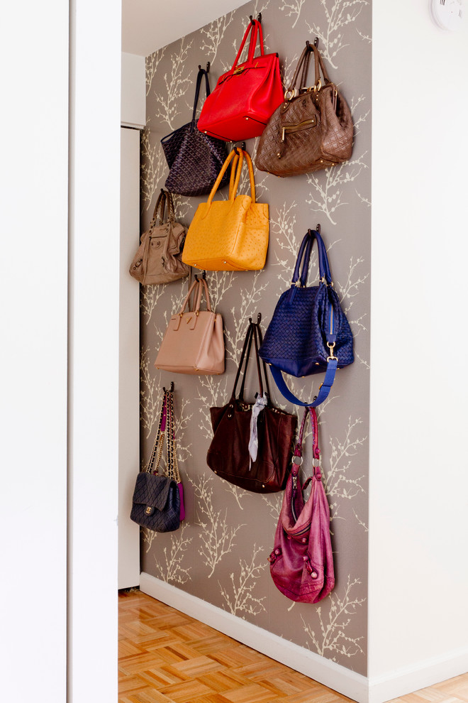 purse storage ideas beautful gray patterned wallpaper purse display artistic storage idea sturdy black purse hooks
