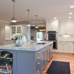 Kitchen Islands With Sinks And Dishwashers Blue Island Granite Countertop Industrial Pendant Lights Bookshelves Kitchen Cabinets