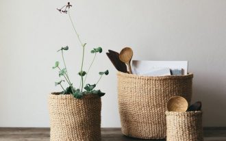 small baskets to keep the kitchen tools
