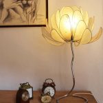 10. Realistic Flower Buds Of Lotus Table Lamp Shade