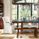 traditional dining room with benchwright expending dining table