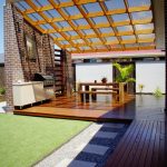 Polycarbonate Roof Panels Clear Roof Covered Pergola Polycarbonate Roof Skillion Roof Stack Bond