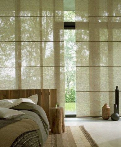 bamboo shades for large windows in japanese house