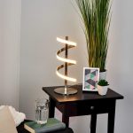 9 Spiral Shaped Led Table Lamp To Enhance Warmth In Livingroom